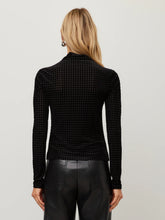 Velvet Burnout Ruched Top