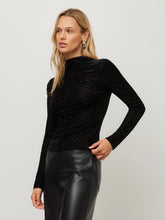 Velvet Burnout Ruched Top