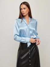 Patty Tie Neck Top, Glacier