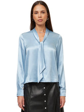 Patty Tie Neck Top, Glacier