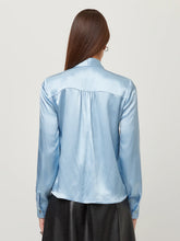Patty Tie Neck Top, Glacier