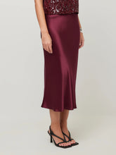 Mia Bias Skirt, Merlot