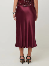 Mia Bias Skirt, Merlot