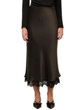 Mia Lace Trim Bias Midi Skirt