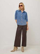 Suri Denim Button Up Top