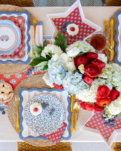 Blue Ditsy Floral Paper Plate