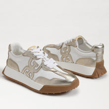 Langley Sneaker, Off White/Molten Gold