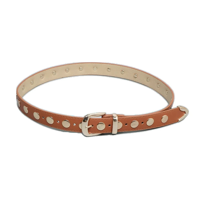 Fully Studded Belt Saddle, Gold