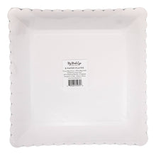 Blue Flower Block Print 10" Paper Plate [Pack of 8]