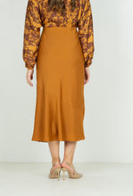Bias Midi Skirt, Pecan