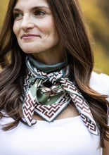 Olive Pointing Strong Silk Scarf