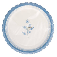 Round Blue Flower 8" Paper Plate [Pack of 8]