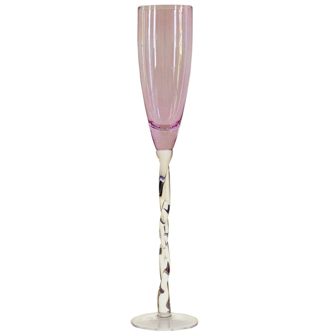 Pink Extra Tall Champagne Glass
