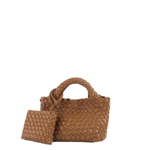 Maggie Mini Tote, Brown