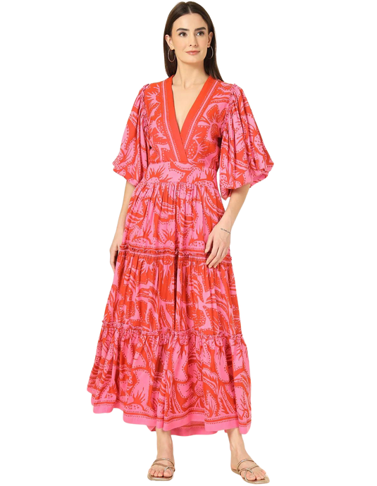 Sloan Maxi Dress, Cierra Grapefruit