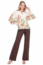 Wild Bloom V-Neck Blouse