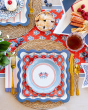 Red Striped Paper Dinner Napkin [Set of 24]