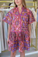 Kaleidoscope V-Neck Tier Dress