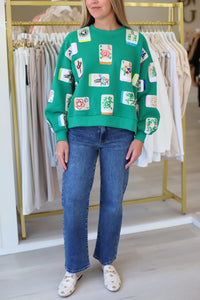 Green Mahjong Sweatshirt