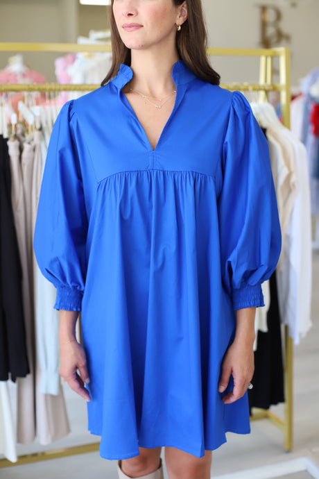 Jasper Dress, Electric Blue