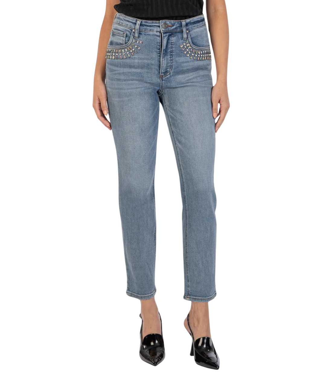 Rachael High Rise Mom Jean, Precision