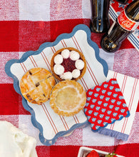 Red Stripes Paper Plate - 11"