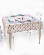 Purple Thistle Instructional Mahjong Tablecloth