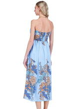 Antique Blossom Strapless Dress