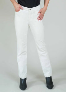 Charlene Corduroy Straight Leg Pant 30" Inseam, Winter White