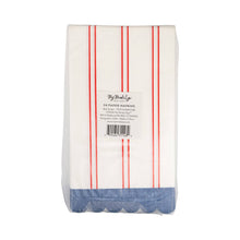 Red Striped Paper Dinner Napkin [Set of 24]