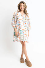 Capri Coast V-Neck Scallop Dress