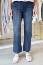 Hannah High Rise Crop Flare Jean 28" Inseam, Juniper Valley