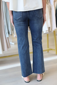 Hannah High Rise Crop Flare Jean 28" Inseam, Juniper Valley