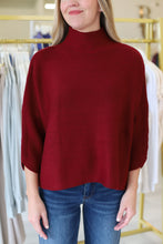 Boho Sweater, Cherry Red