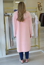 Suraya Knitted Brush Coat, Pink