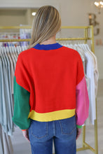 Colorblock Fuzzy Merry & Bright Sweater