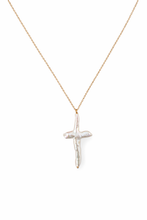 Cross Fresh Water Pearl Necklace