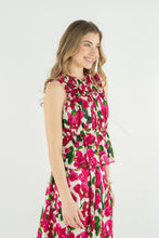 Olivia Top, Bougainvillea Silk