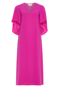 Meredith Midi Dress, Carmine Pink