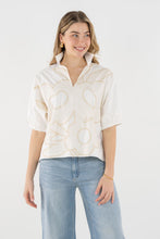 Poppy Top, Beige Bloom