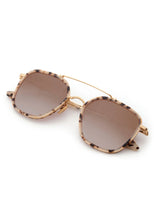 Austin Sunglasses | 24K Titanium + Matte Oyster Mirrored
