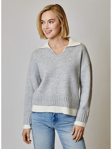 Long Sleeve Twofer Sweater