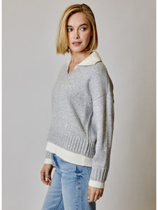 Long Sleeve Twofer Sweater