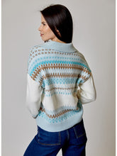 V-Neck Polo Fairisle Sweater