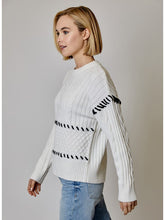 Whipstitch Long Sleeve Sweater