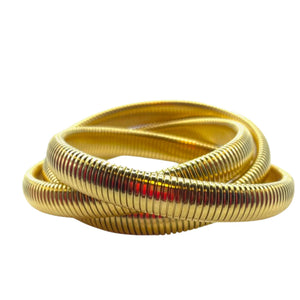 Gold Twisted Cobra Bracelets