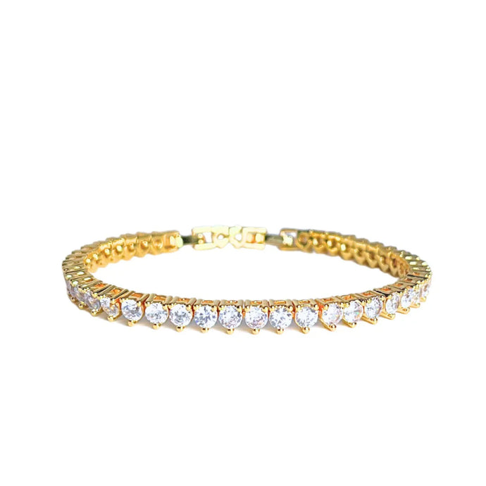 Small Bezel Set Tennis Bracelet