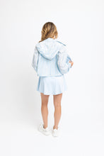 Floral Stripe Jacket with Hood