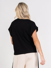 Poppy Pullover, Black/Sandstone