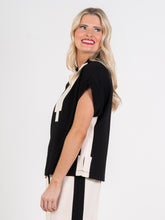 Poppy Pullover, Black/Sandstone